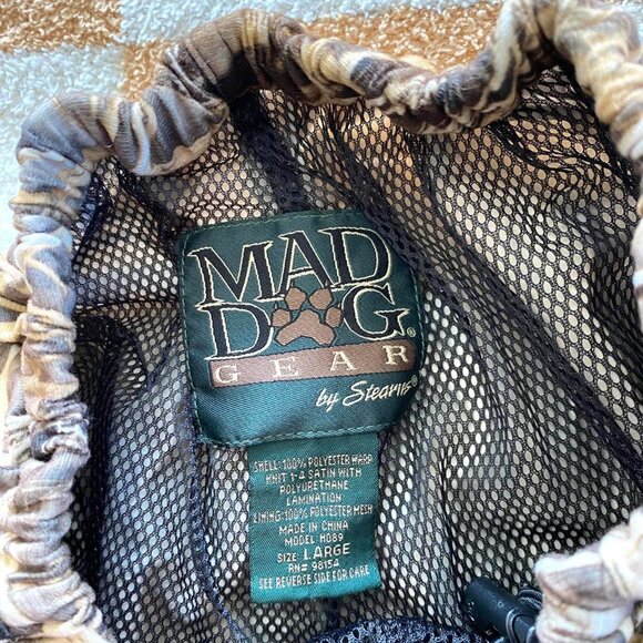 MAD DOG CAMOUFLAGE GREEN HUNTING FLY FISHING PANTS MENS LARGE - Picture 5 of 8